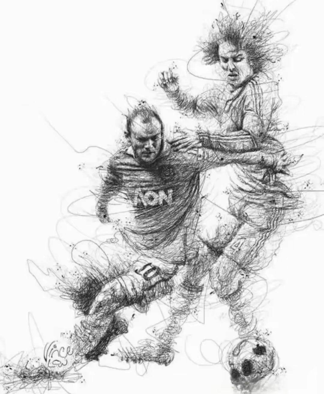 足球赛场上的荣誉争夺激烈异常